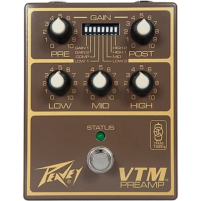 Peavey VTM Preamp Pedal Brown and Gold