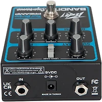 Peavey Bandit Supreme Teal Stripe Preamp Pedal Black and Teal
