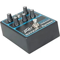Peavey Bandit Supreme Teal Stripe Preamp Pedal Black and Teal