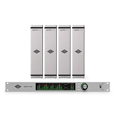 Universal Audio Apollo X16D Ultimate 18x20 TB Audio Interface Dante With Four Apollo e1x Remote-Controllable Unison Preamps