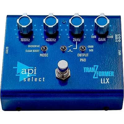 API TranZformer LLX Bass EQ/Boost Effects Pedal Blue