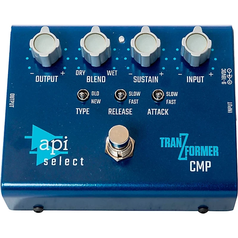 API TranZformer CMP Compressor Effects Pedal Blue