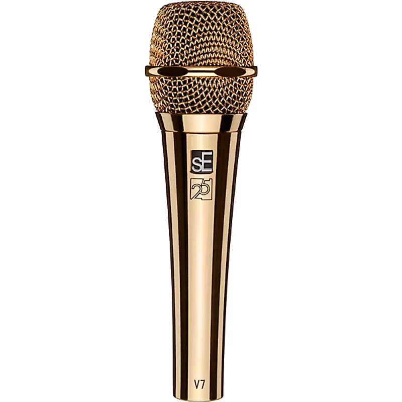 sE Electronics V7 Studio-Grade Supercardioid Handheld Microphone - 25th Anniversary Gold