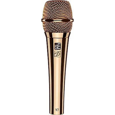 sE Electronics V7 Studio-Grade Supercardioid Handheld Microphone - 25th Anniversary Gold