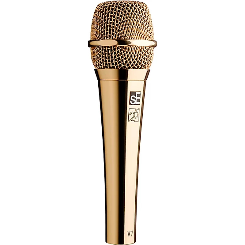 sE Electronics V7 Studio-Grade Supercardioid Handheld Microphone - 25th Anniversary Gold