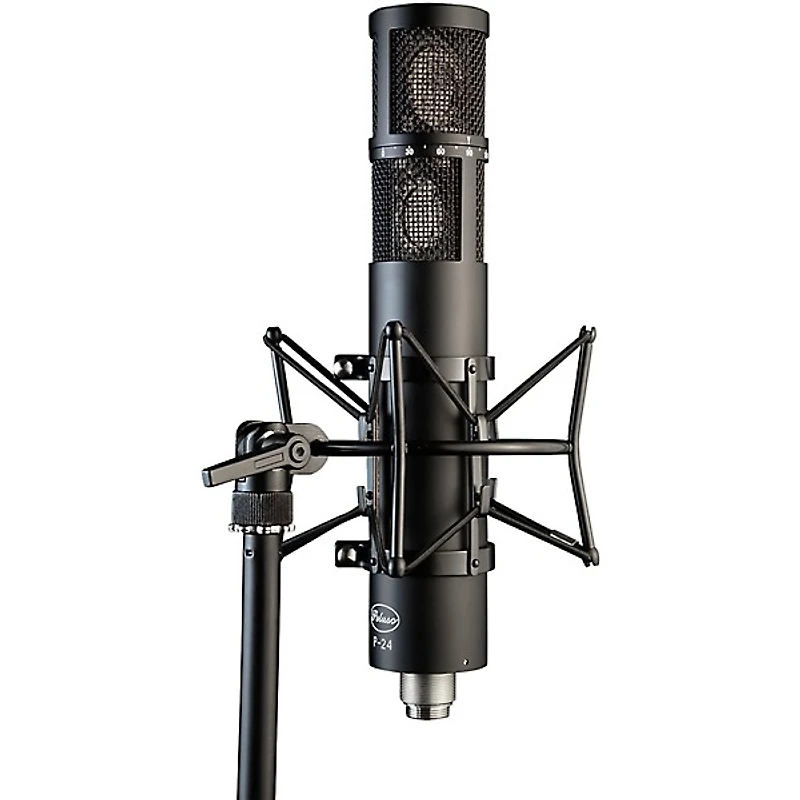 Peluso Microphone Lab P-24 Stereo Large Diaphragm Condenser Tube Microphone Kit. Matte Black