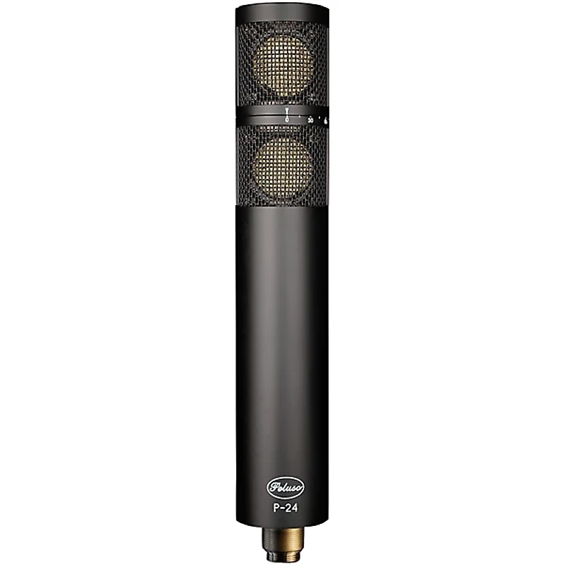 Peluso Microphone Lab P-24 Stereo Large Diaphragm Condenser Tube Microphone Kit. Matte Black