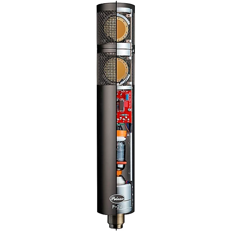 Peluso Microphone Lab P-24 Stereo Large Diaphragm Condenser Tube Microphone Kit. Matte Black