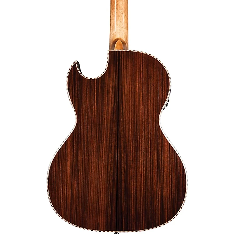 Oscar Schmidt OH32SEQ Acoustic-Electric Bajo Quinto Quilt Trans Black