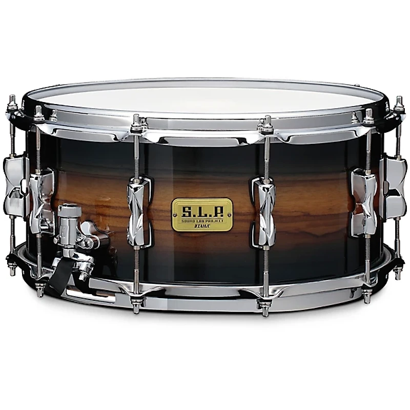 TAMA S.L.P. Bubinga/Maple Snare Drum 14 x 6.5 in. Midnight Zebrawood Burst