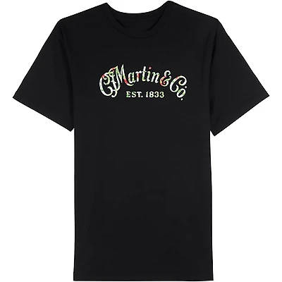 Martin Martin Black T-shirt with Oahu Logo Print