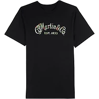 Martin Martin Black T-shirt with Oahu Logo Print