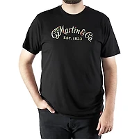 Martin Martin Black T-shirt with Oahu Logo Print