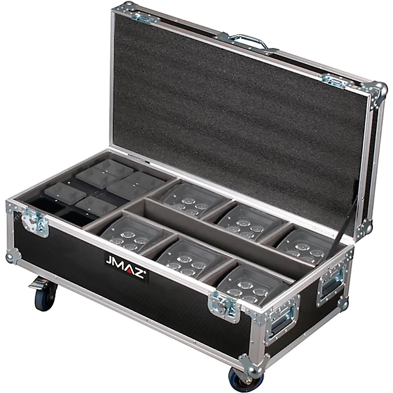 JMAZ Lighting MAD PAR RB Charge Road Case