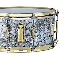 Ludwig Classic Maple Snare Drum White Mosaic With Brass Hardware 14 x 6.5 in.