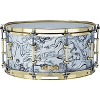 Ludwig Classic Maple Snare Drum White Mosaic With Brass Hardware 14 x 6.5 in.