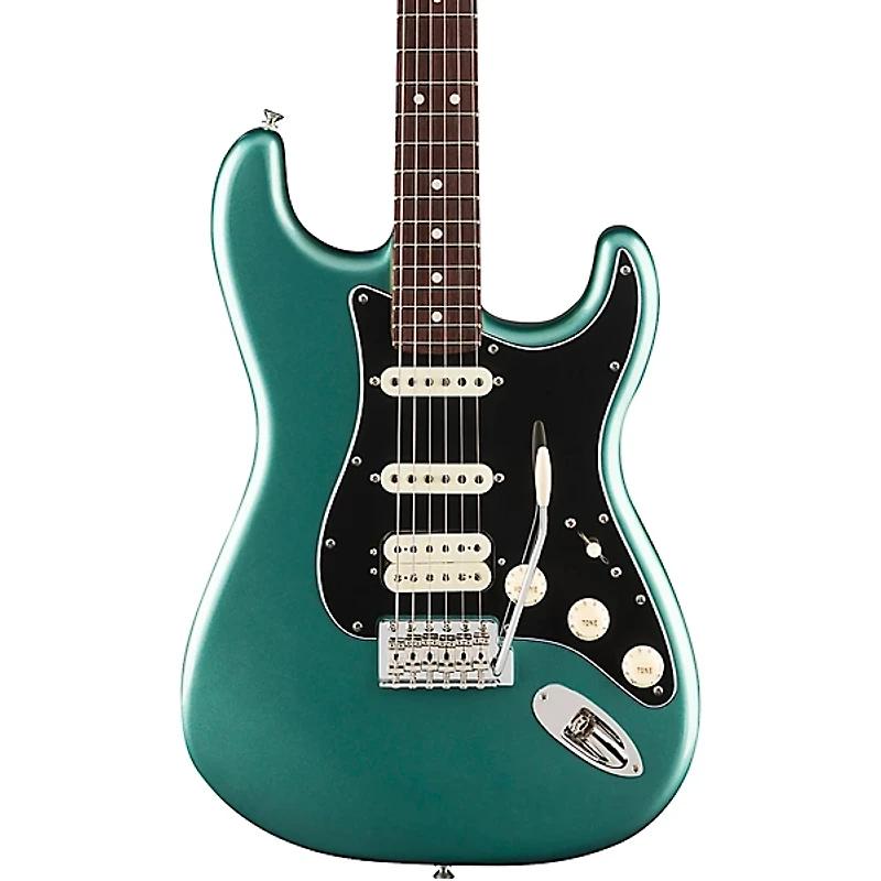 Fender American Professional Classic Stratocaster HSS Rosewood Fingerboard Electric Guitar Faded Sherwood Green Metallic