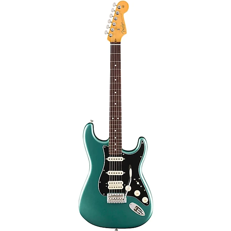 Fender American Professional Classic Stratocaster HSS Rosewood Fingerboard Electric Guitar Faded Sherwood Green Metallic