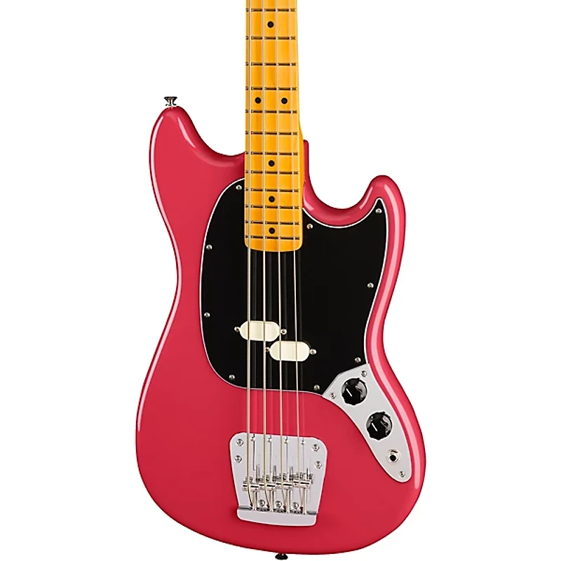 Fender American Professional Classic Mustang Bass Maple Fingerboard Faded Dakota Red