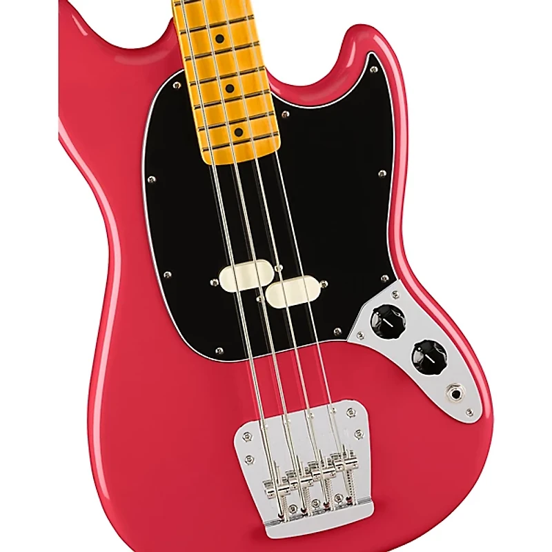 Fender American Professional Classic Mustang Bass Maple Fingerboard Faded Dakota Red