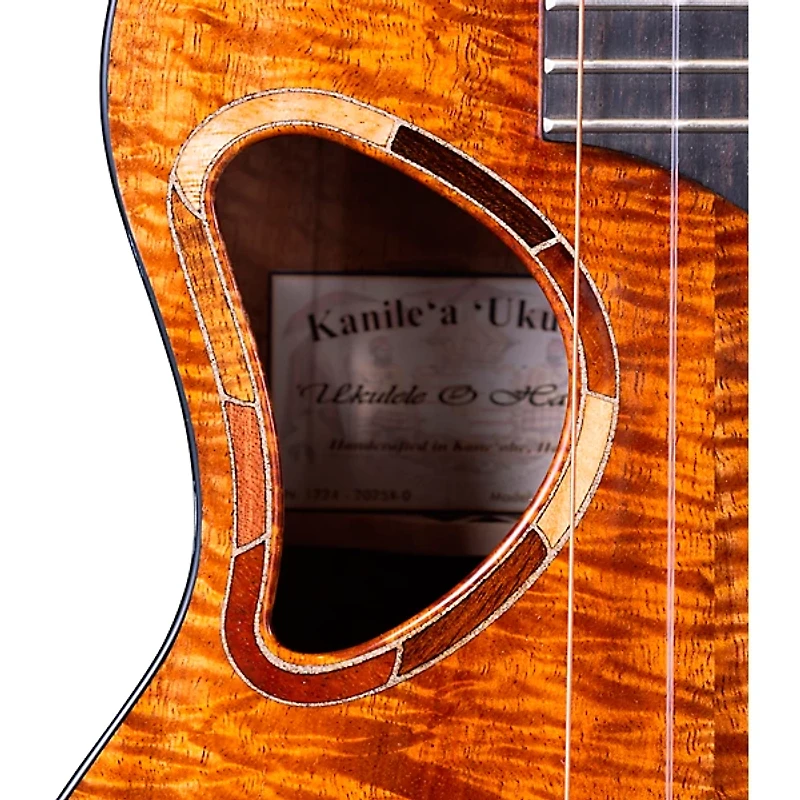 Kanile'a Ukulele Platinum X Limited-Edition Master Grade Hawaiian Koa Tenor Ukulele Natural