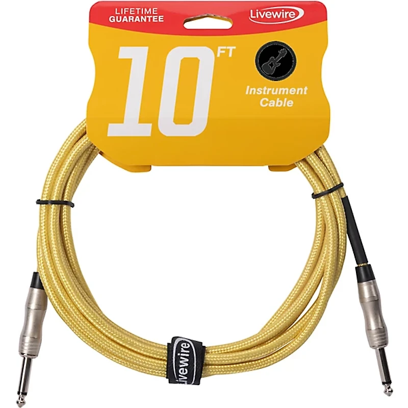 Livewire Braided Instrument Cable With Ergonomic Connectors