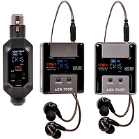 Galaxy Audio ASD-700-2 Digital 15 Channel UHF Plug & Play Wireless In-Ear Monitor Twin Pack System with EB5 Earbuds