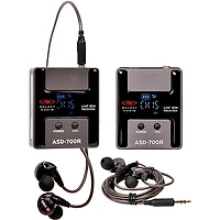 Galaxy Audio ASD-700-2 Digital 15 Channel UHF Plug & Play Wireless In-Ear Monitor Twin Pack System with EB5 Earbuds
