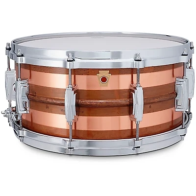 Ludwig Raw Striped Copper Snare Drum 14 x 6.5 in.