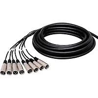 Hosa SH-8X0-50' Little Bro' Sub Snake 50 ft. Black