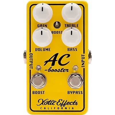 Xotic AC Booster V2 Effects Pedal Yellow