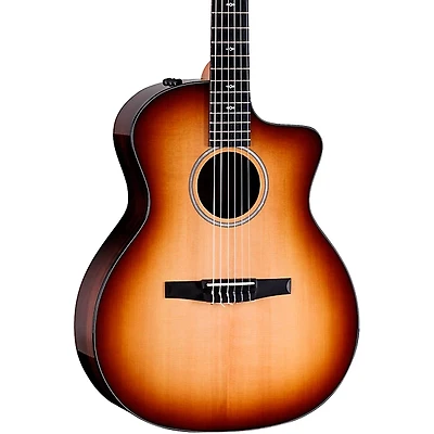 Taylor 214ce-N Plus Sunset Blvd Nylon-String Grand Auditorium Acoustic-Electric Guitar Sunset Edgeburst
