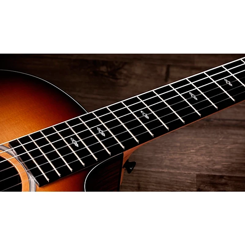 Taylor 214ce-N Plus Sunset Blvd Nylon-String Grand Auditorium Acoustic-Electric Guitar Sunset Edgeburst