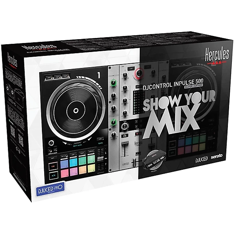 Hercules DJ DJControl Inpulse 500 Silver Edition with DJUCED Pro License