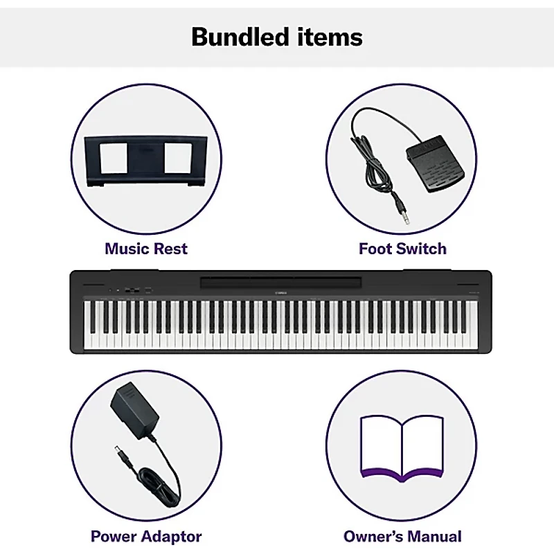 Yamaha P-145BT 88-Key Digital Piano With Bluetooth