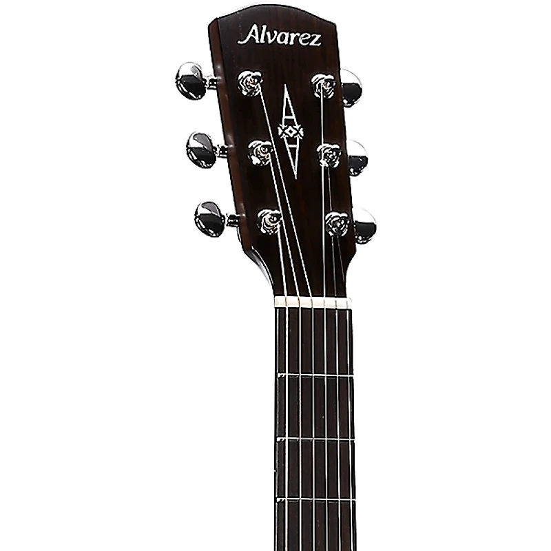 Alvarez MD610 Herringbone Dreadnought Acoustic Guitar Natural