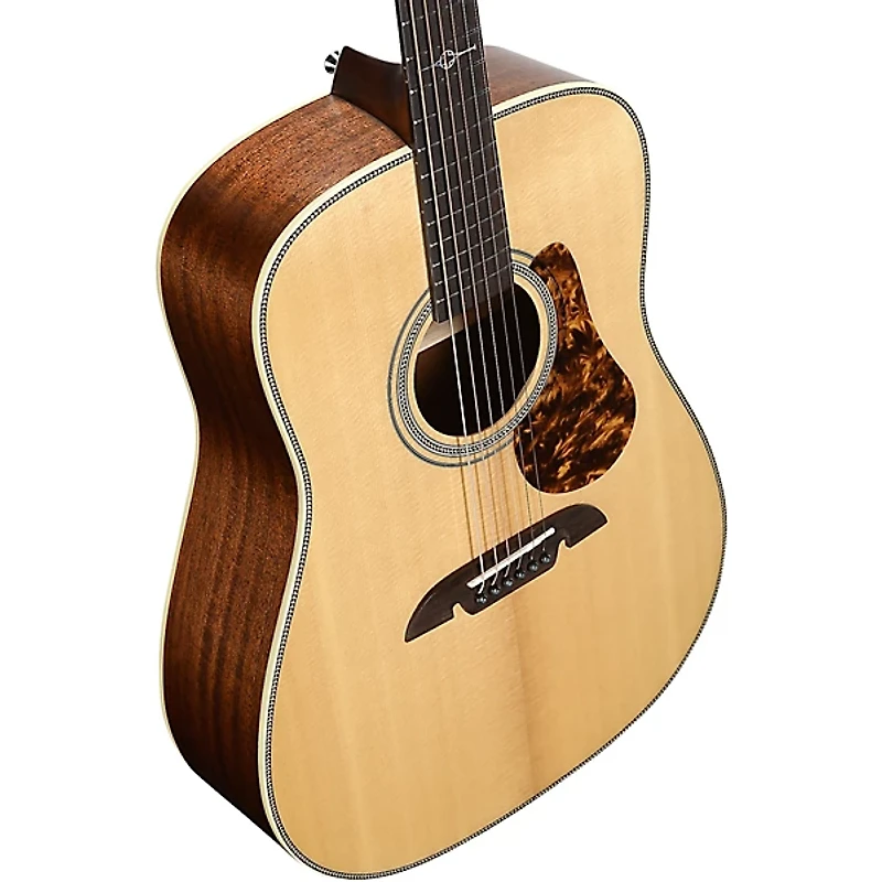 Alvarez MD610 Herringbone Dreadnought Acoustic Guitar Natural