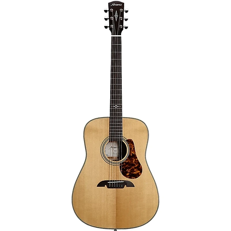Alvarez MD610 Herringbone Dreadnought Acoustic Guitar Natural