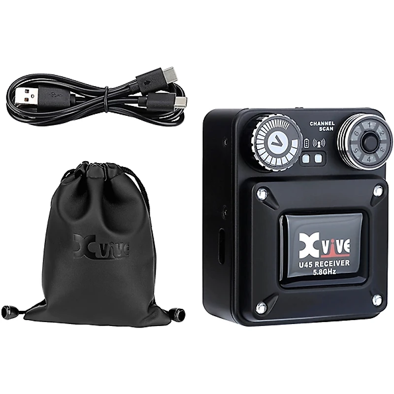 Xvive U45R Wireless In-Ear Monitor Receiver, 5.8GHz -