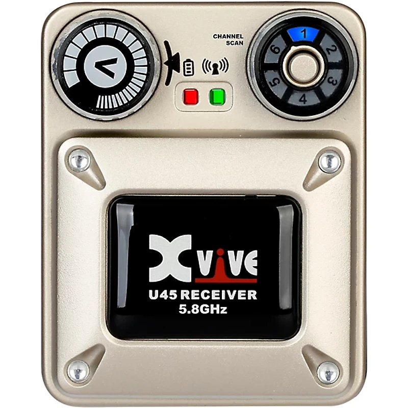 Xvive U45 In-Ear Wireless Monitor System With Transmitter and Receivers (5.8 GHz) Gold