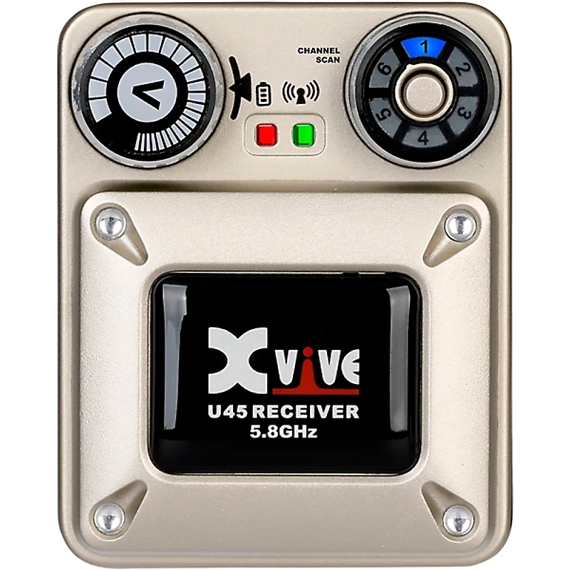 Xvive U45 In Ear Wireless System and T9 In Ear Monitors (5.8GHz) Gold