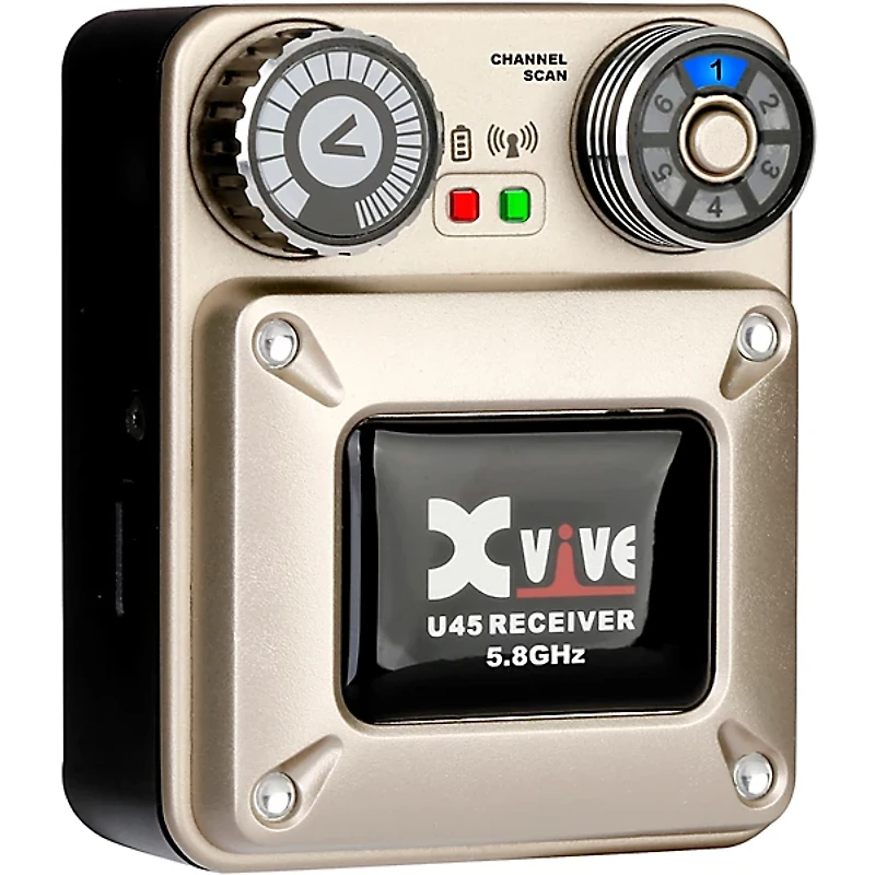 Xvive U45 In Ear Wireless System and T9 In Ear Monitors (5.8GHz) Gold