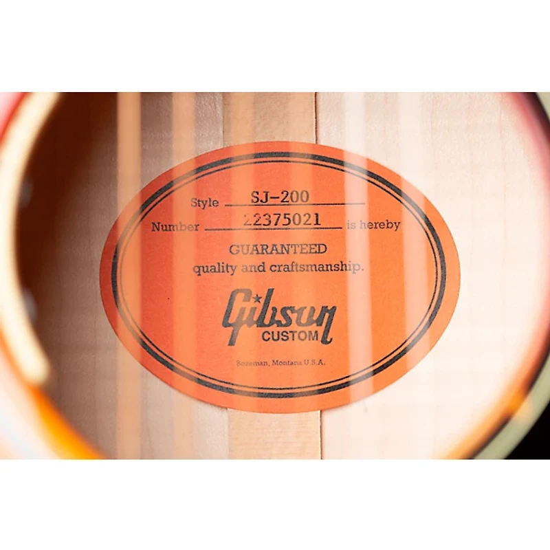 Gibson Dealer Select SJ-200 Standard 5A Flamed Maple Acoustic-Electric Guitar - Autumn Burst