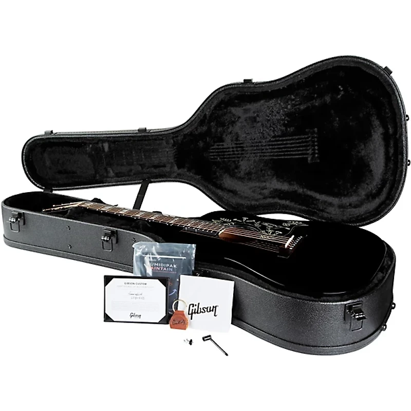 Gibson Dealer Select Hummingbird Standard Blackout Acoustic-Electric Guitar - Ebony