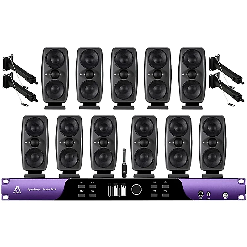 Apogee Symphony Studio 2x12 Interface and IK Multimedia iLoud MTM MKII Immersive Bundle