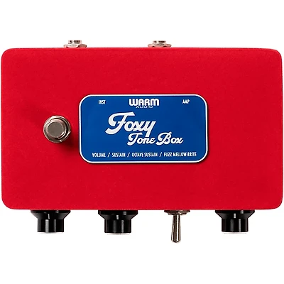 Warm Audio Foxy Tone Box Octave Fuzz Guitar Effects Pedal - Limited Edition Red