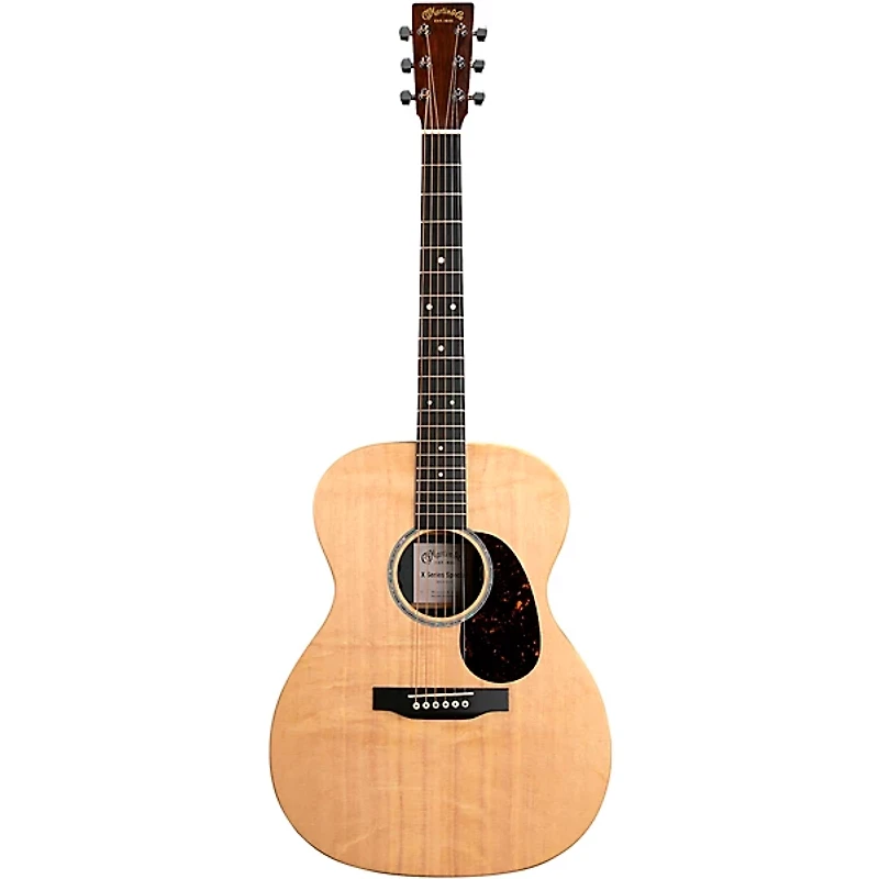 Martin X Series Special 000-X2E Spruce-Rosewood HPL Acoustic-Electric Guitar Pack Natural