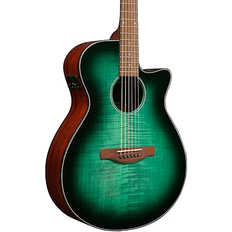 Ibanez AEG70 Flamed Maple Top Grand Concert Acoustic-Electric Guitar Pack