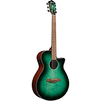 Ibanez AEG70 Flamed Maple Top Grand Concert Acoustic-Electric Guitar Pack