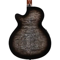 Mitchell MX430QAB Exotic Series Acoustic-Electric Guitar Pack Midnight Black Edge Burst
